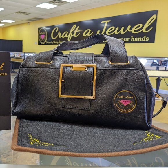 Leather Bowling Bag style purse - Picture 3 of 6